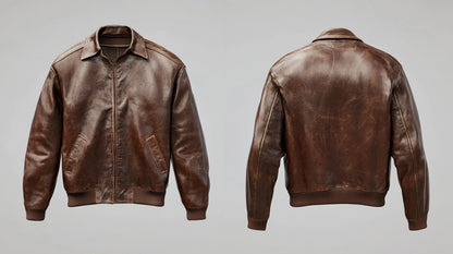 FIAS MEN'S OVERSIZED LEATHER JACKET