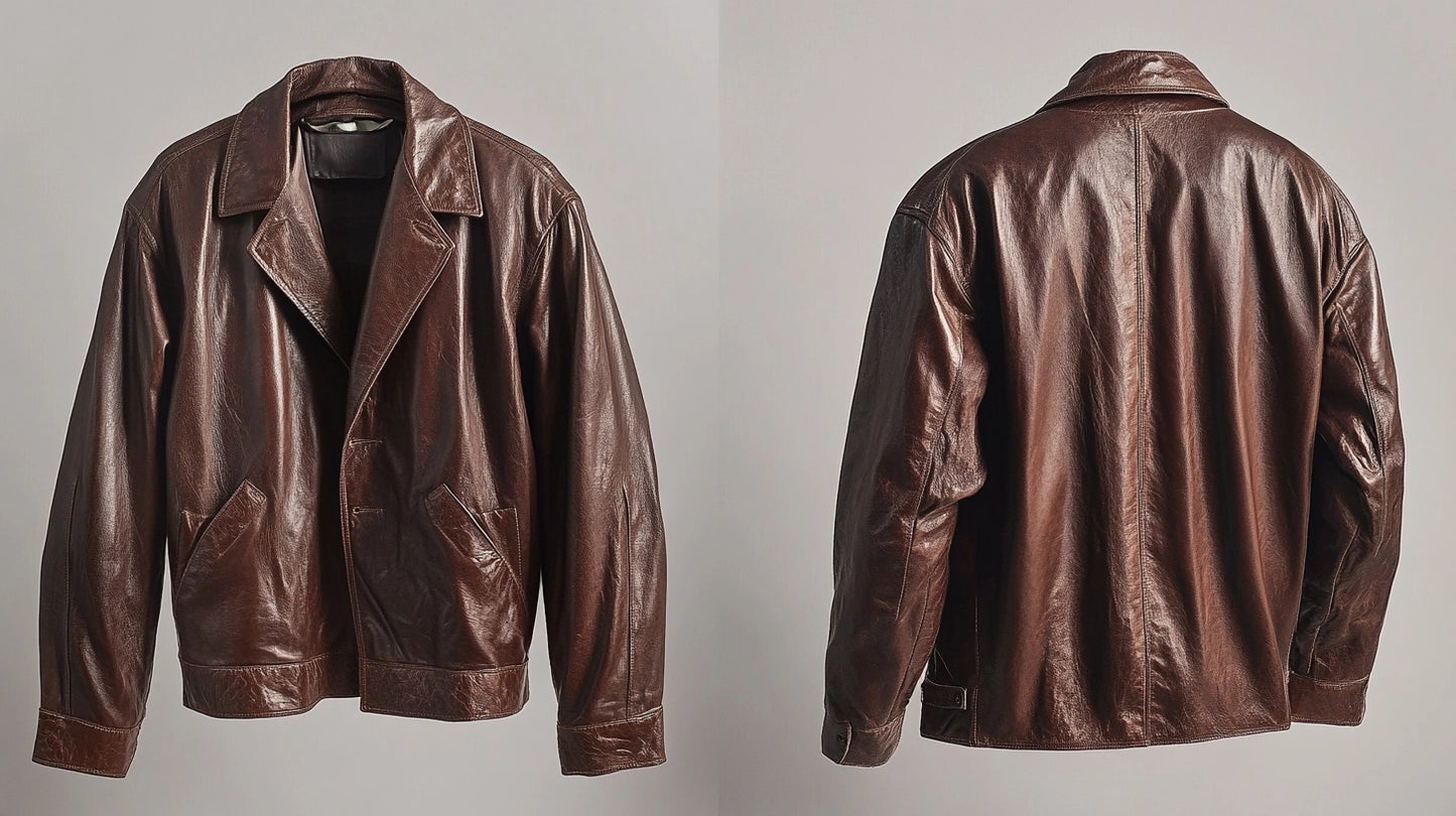 MEDELLIN MEN'S OVERSIZED LEATHER JACKET