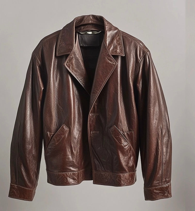 MEDELLIN MEN'S OVERSIZED LEATHER JACKET