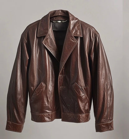 MEDELLIN MEN'S OVERSIZED LEATHER JACKET