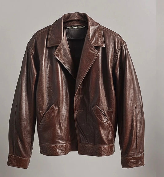 MEDELLIN MEN'S OVERSIZED LEATHER JACKET