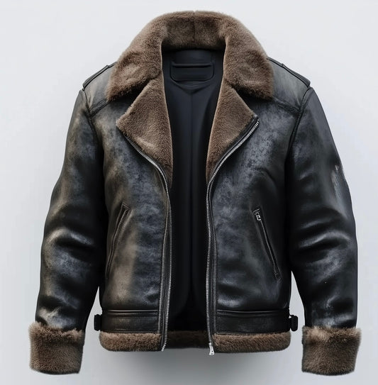 WOMEN, LIMITED OVERSIZED LEATHER SHEARLING