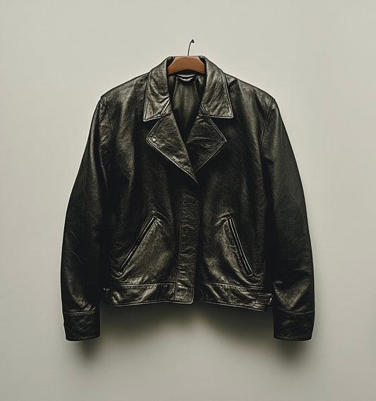 CLASSIC AVIATOR MEN'S OVERSIZED LEATHER JACKET