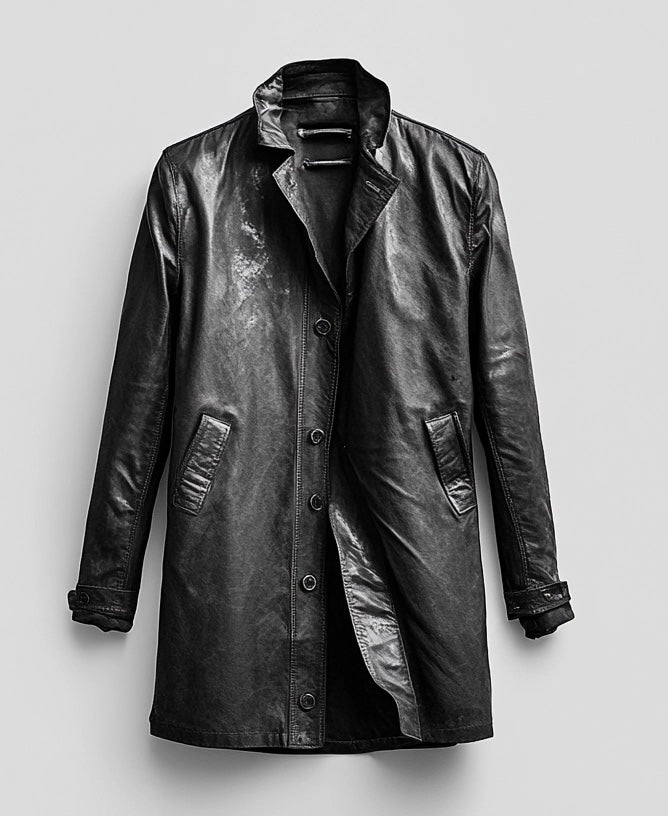 SHADOW'S EMBRACE WOMEN LEATHER COAT