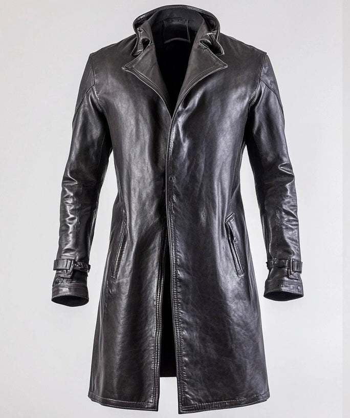 THE MAVERICK MEN'S LEATHER COAT