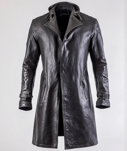 THE MAVERICK MEN'S LEATHER COAT