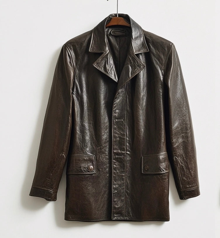 THE MOTO CHIC WOMEN LEATHER CAR COAT