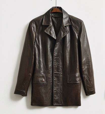 THE MOTO CHIC WOMEN LEATHER CAR COAT