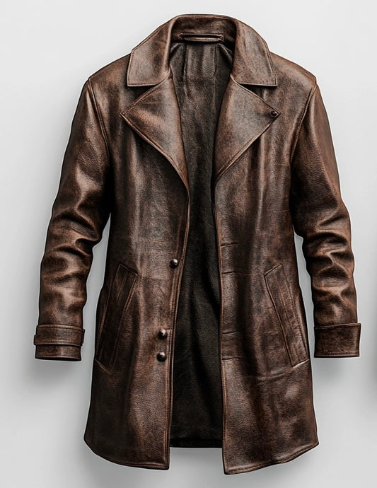 THE TRAVELER MEN'S LEATHER COAT