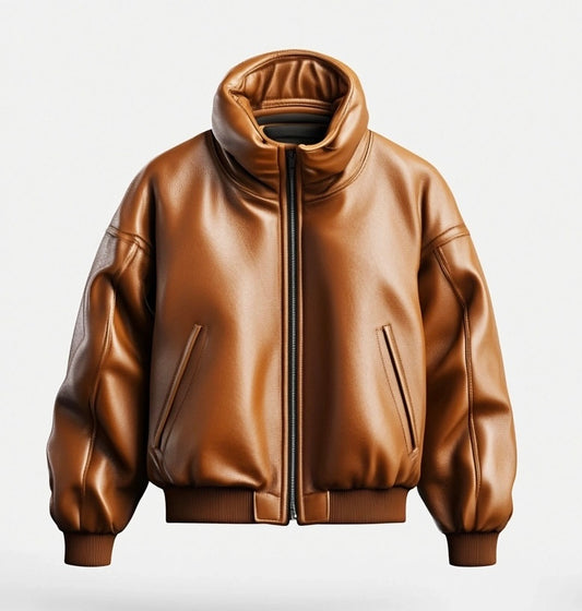 THE RENEGADE, WOMEN OVERSIZED LEATHER JACKET