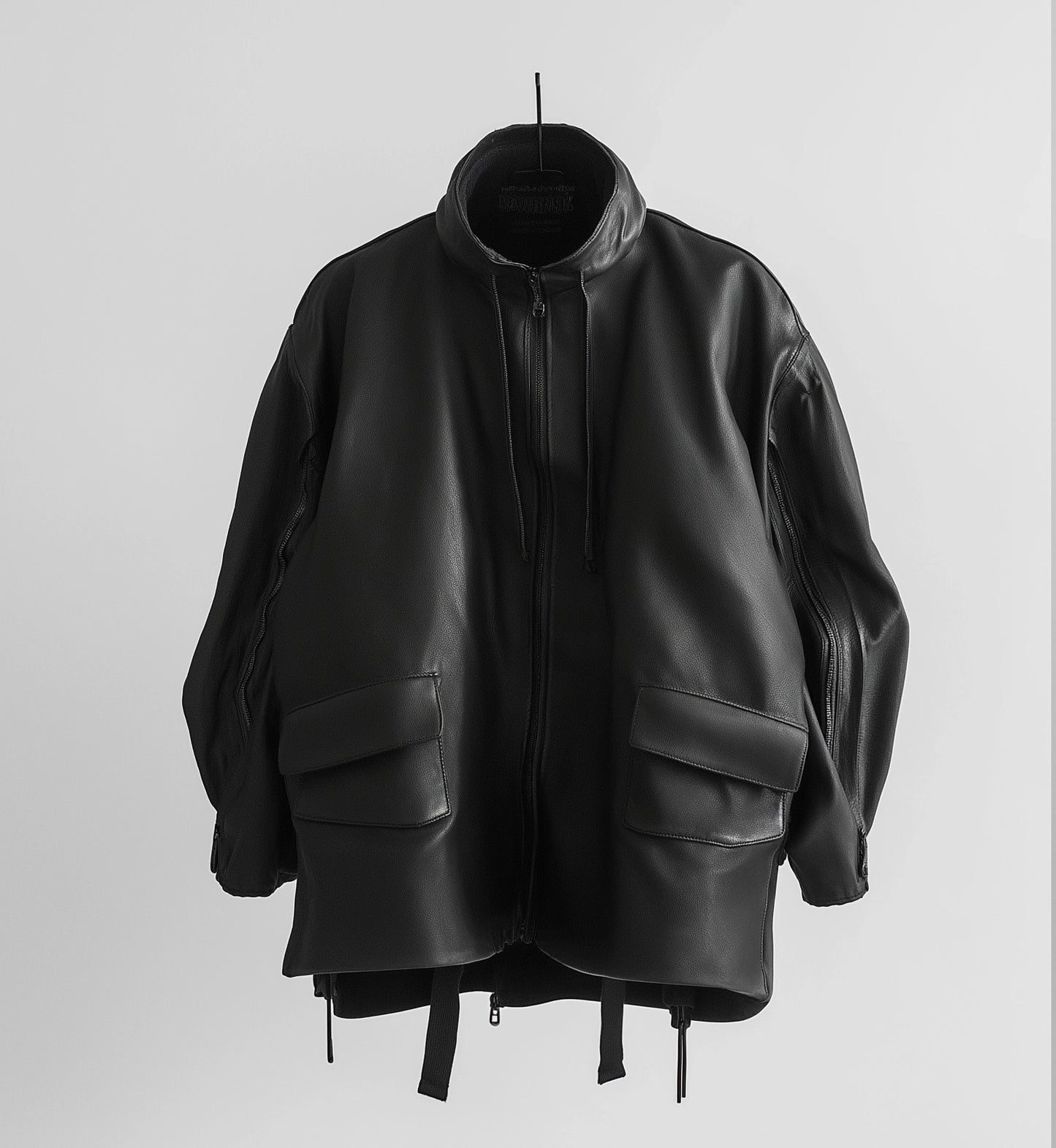 THE RAVEN, WOMEN OVERSIZED LEATHER JACKET