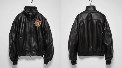 MEN's MANCHESTER UNITED F.C OVERSIZED LEATHER JACKET