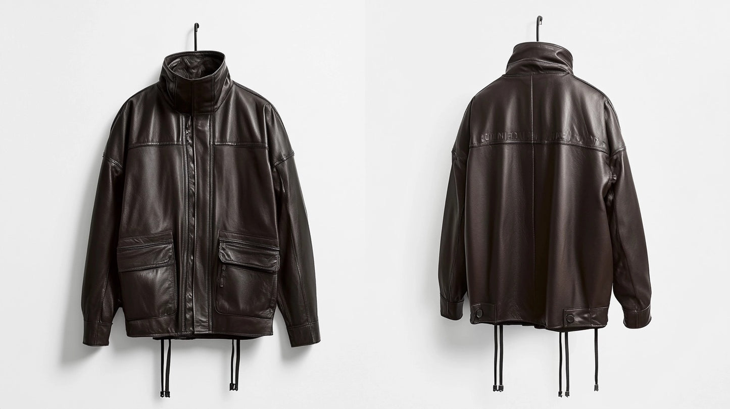 THE MAVERICK MEN'S OVERSIZED LEATHER JACKET