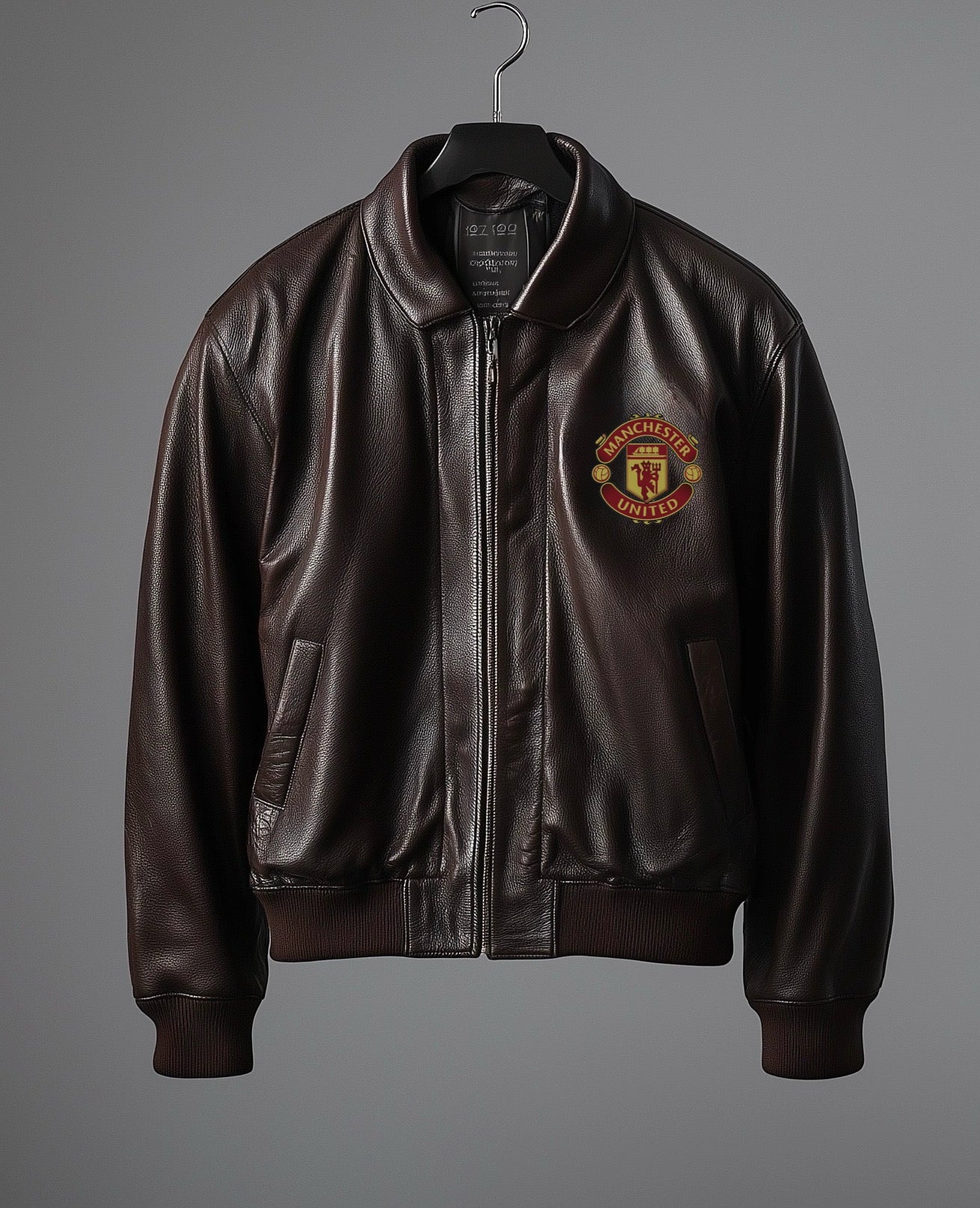 WOMEN MANCHESTER UNITED F.C OVERSIZED LEATHER JACKET