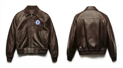 WOMEN CHELSEA F.C OVERSIZED LEATHER JACKET