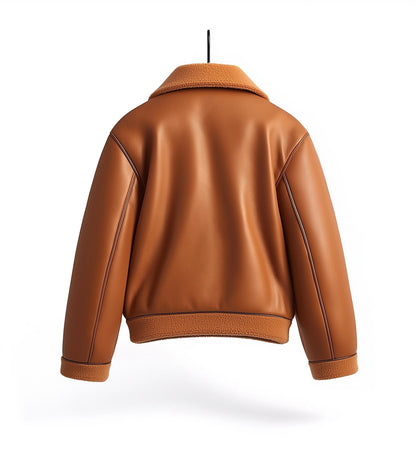 LUNA EDGE, WOMEN OVERSIZED LEATHER SHEARLING