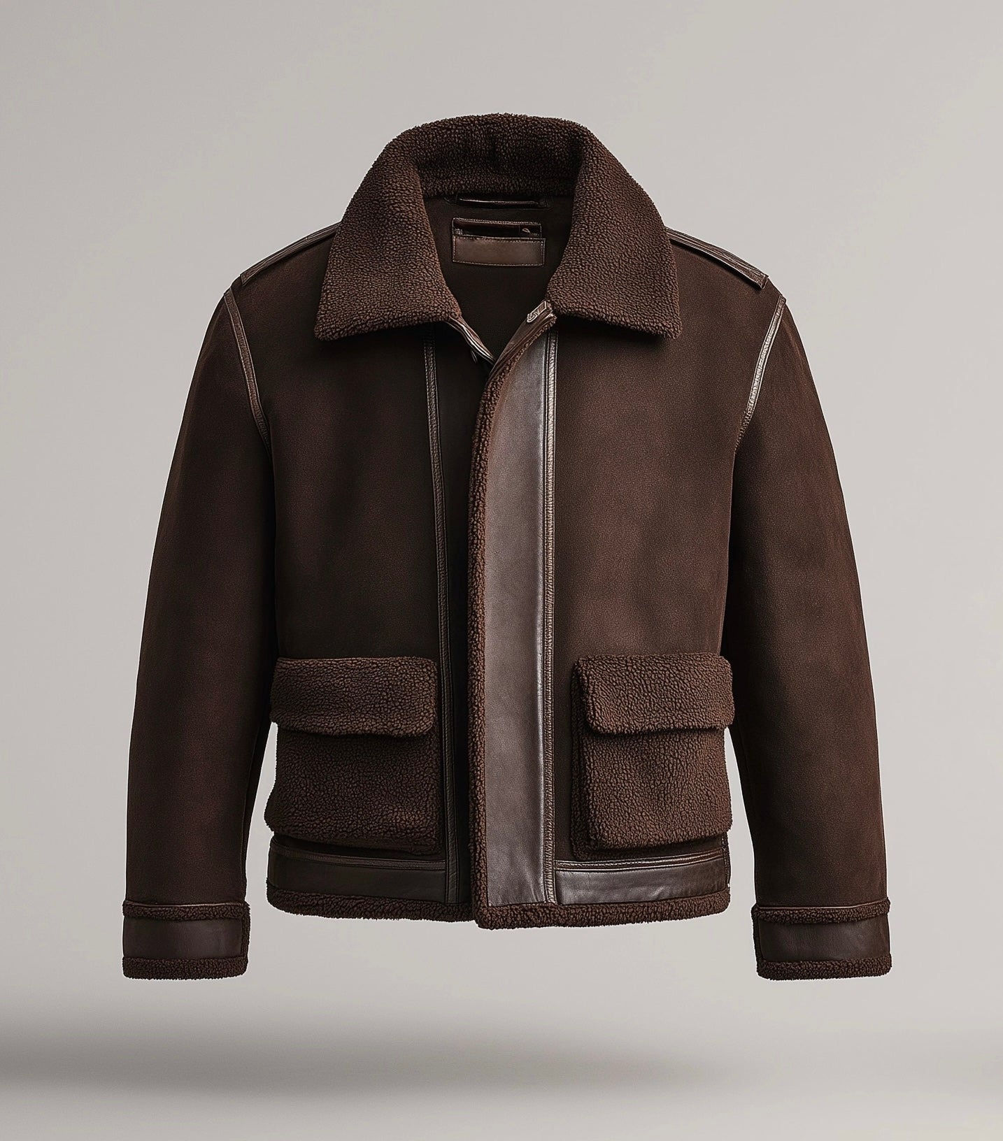 MEN'S REGENT AVIATOR LEATHER SHEARLING