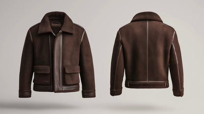 MEN'S REGENT AVIATOR LEATHER SHEARLING