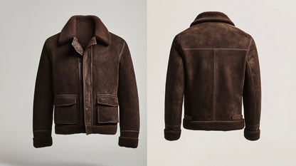 WOMEN, AVIATOR LEATHER  SHEARLING