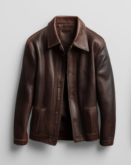 MEN'S TRUCKER LEATHER JACKET