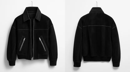 RAVEN BLACK MEN'S LEATHER SUEDE