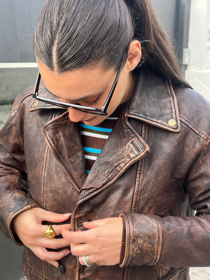 THE WORN-IN WONDER WOMEN OVERSIZED LEATHER JACKET