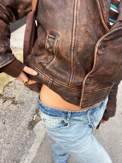 THE WORN-IN WONDER WOMEN OVERSIZED LEATHER JACKET